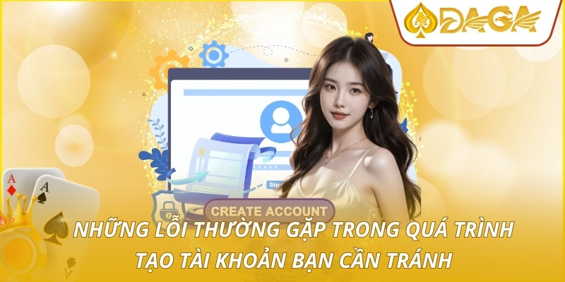 Đăng Ký DAGA - Quy Trình Tạo Tài Khoản Nhanh Chuẩn Xác Nhất 4 Những lỗi thường gặp trong quá trình tạo tài khoản bạn cần tránh